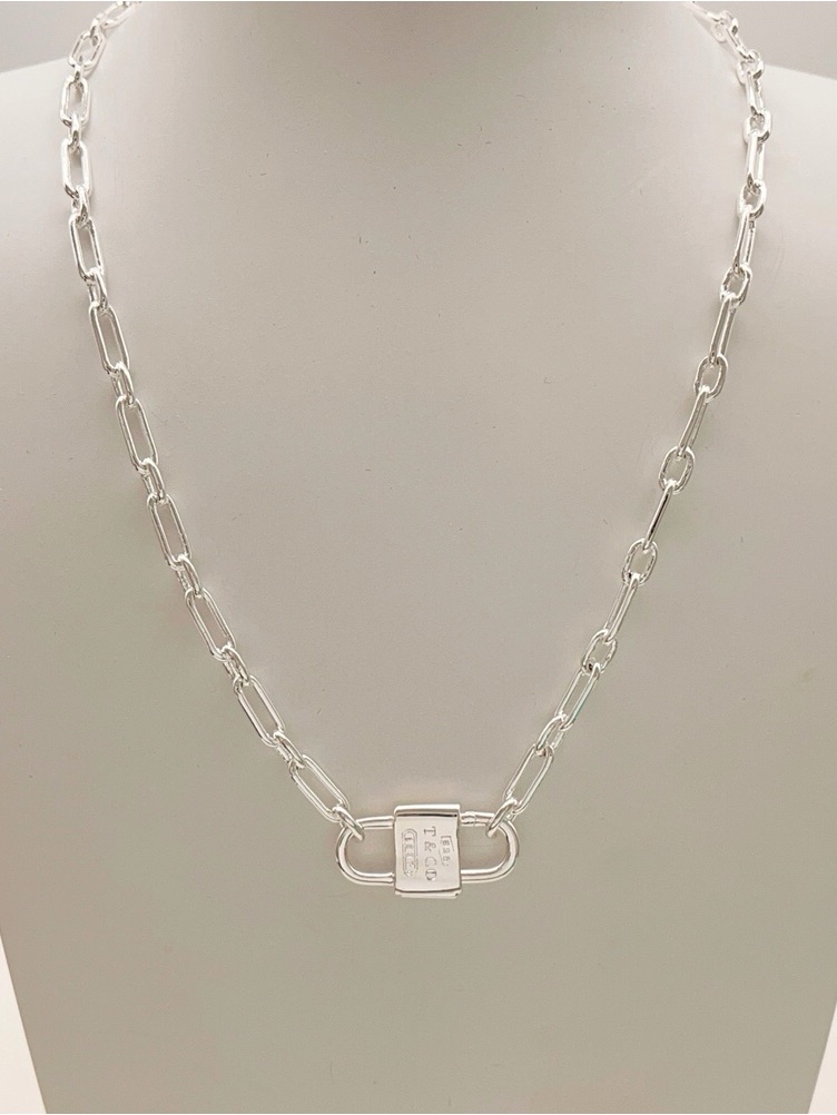 Tiffany & Co. Silver Lock Necklace